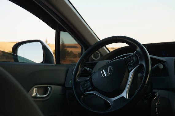 Car interior dashboard